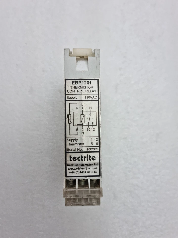 Midlandjay Tectrite EBP1201 Thermistor Control Relay 110VAC Made in UK